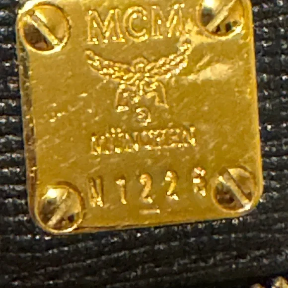 MCM Black Leather Small Boston Handbag - Picture 10 of 11